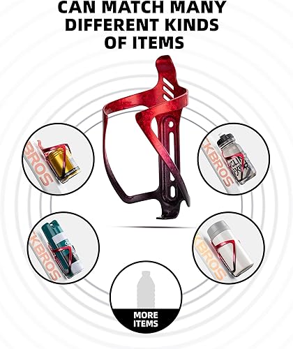 Miniatura 8 de ROCKBROS Soporte para botella de agua de bicicleta de aleación de aluminio, soporte ligero para botellas de bicicleta para bicicletas de montaña de