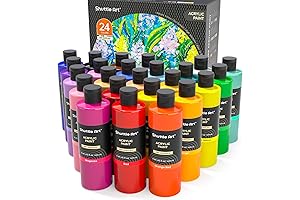 Shuttle Art 24-Color Acrylic Paint Bottle Set: Unleash Your Artistic Potential