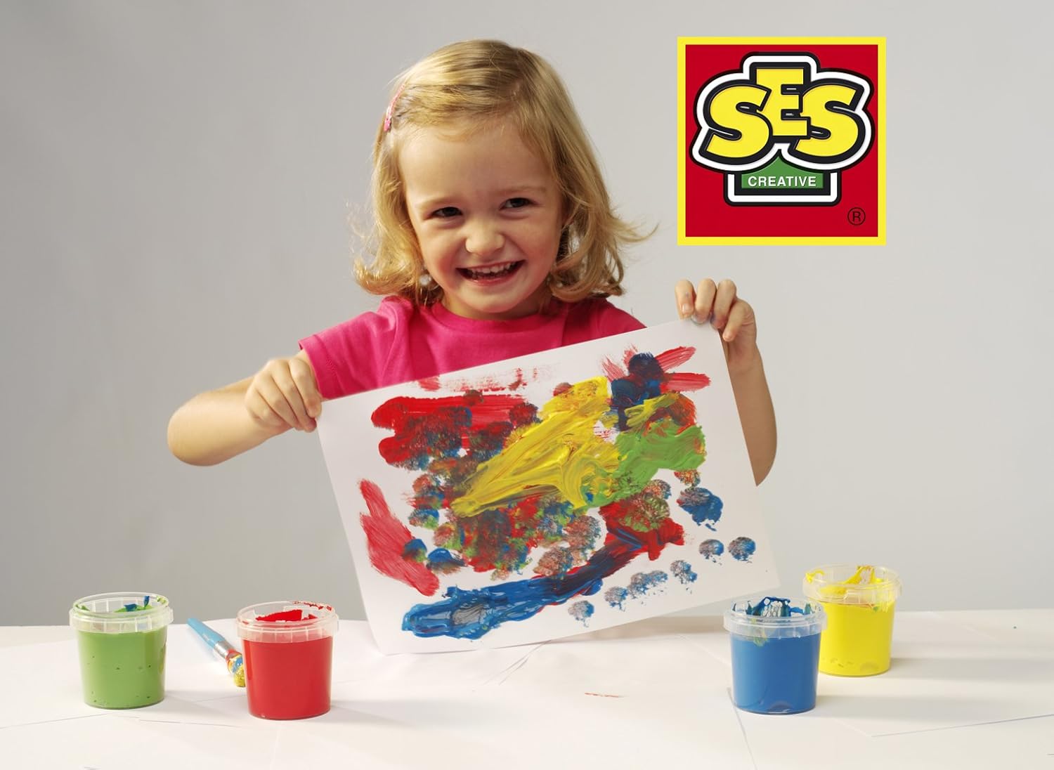 SES Creative Girly Washable Finger Paint, Set of 4 Colors