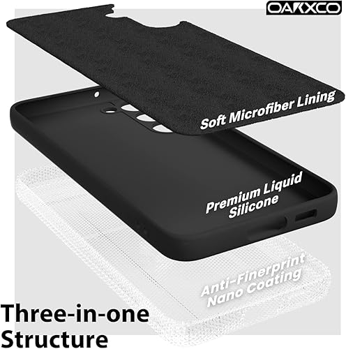 Miniatura 5 de oakxco Funda para teléfono Samsung Galaxy S23 de silicona líquida, bonita funda de gel de TPU suave delgada y delgada para mujeres y niñas, diseño