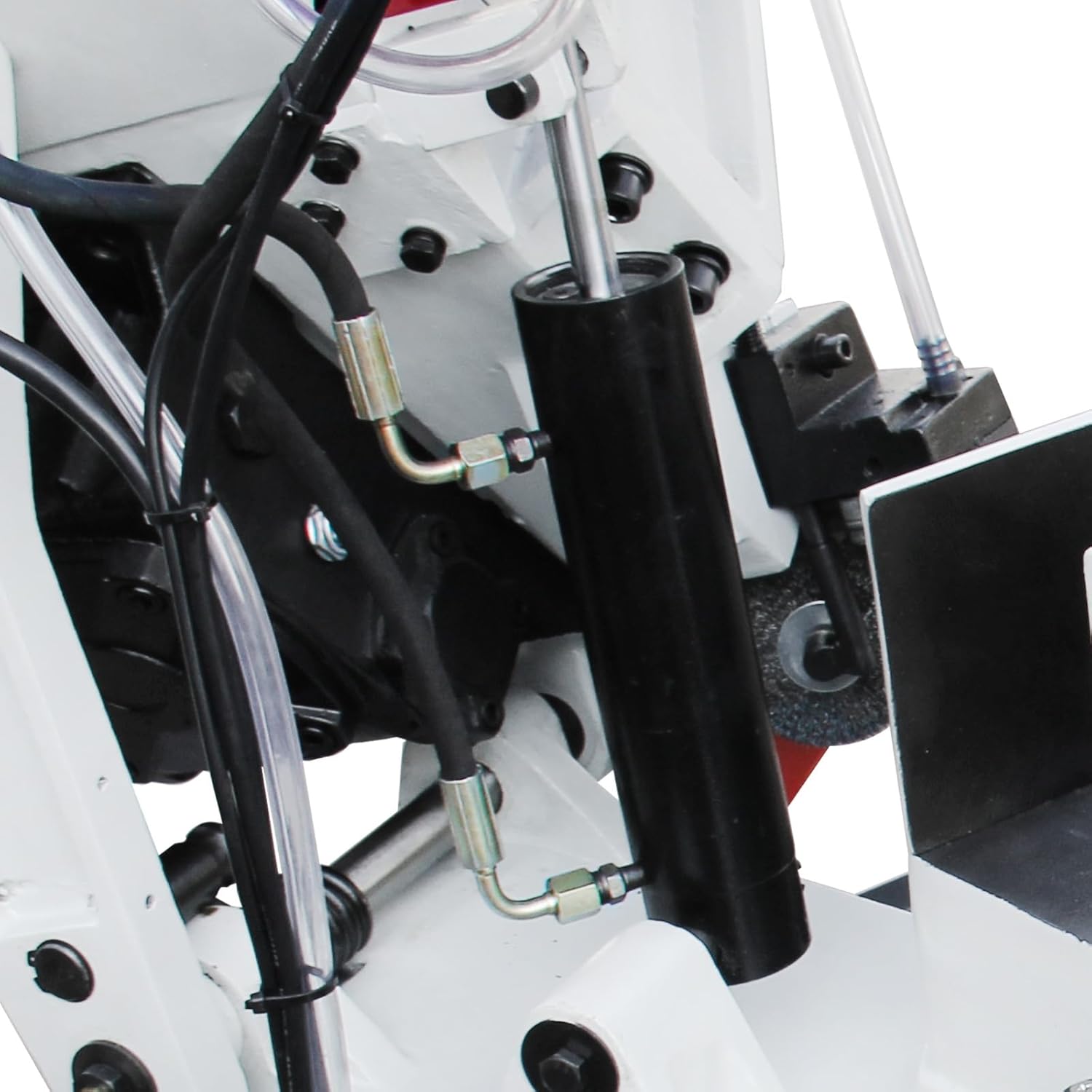 KAKA Industrial BS-1018R Hydraulic Cylinder installed on a band saw