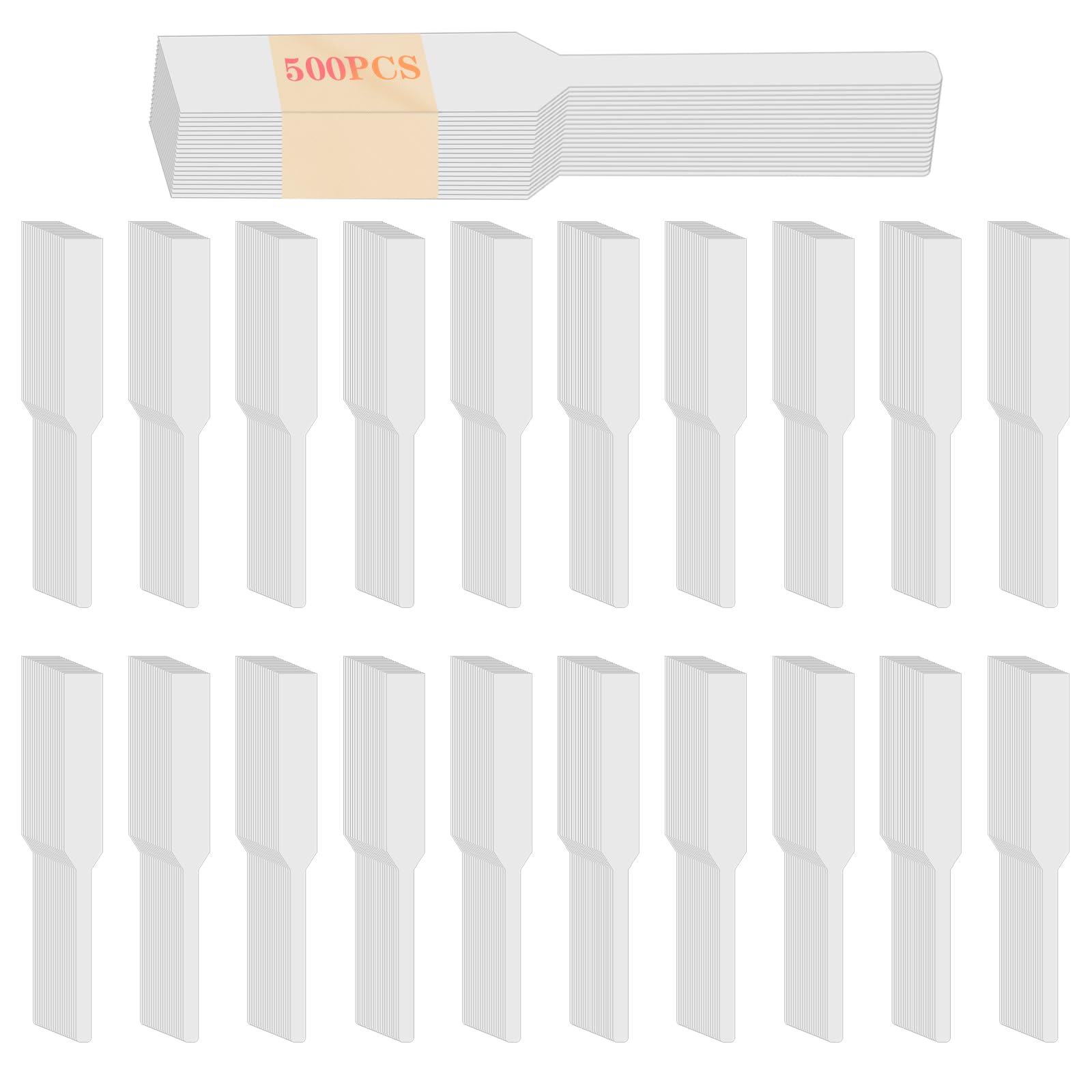 500 Pieces Perfume Tester Strips, Fragrance Tester Strips, Disposable Perfumes Tests Strip, Pure White Perfumes Test Strip, Strong Absorbent Perfume Making Supplies for Scents and Essential Oils