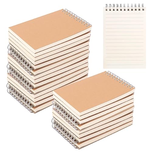 Miniatura 9 de Paquete de 48 cuadernos de espiral de bolsillo, cuadernos de espiral perfectamente compactos, 3 x 5 pulgadas, mini bloc de notas en espiral