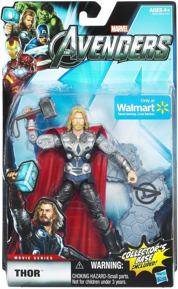 Marvel Legends Avengers Movie Exclusive 6 Inch Action Figure Thor Includes Collectors Base