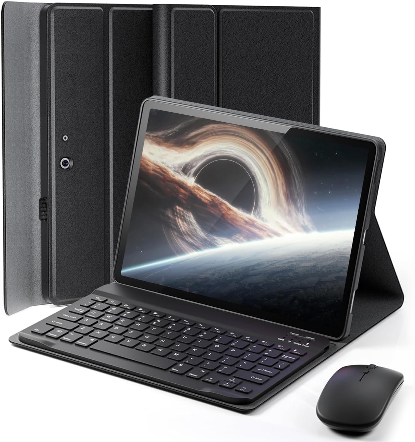 TUNKARMOR Case Keyboard for Microsoft Surface Pro 11/10/9 13.1 inch - Mouse and Magnetically Keyboard, Slim Case with Pen Holder, Auto Sleep/Wake (Black, 13' Inch-Pro 11/10/9)