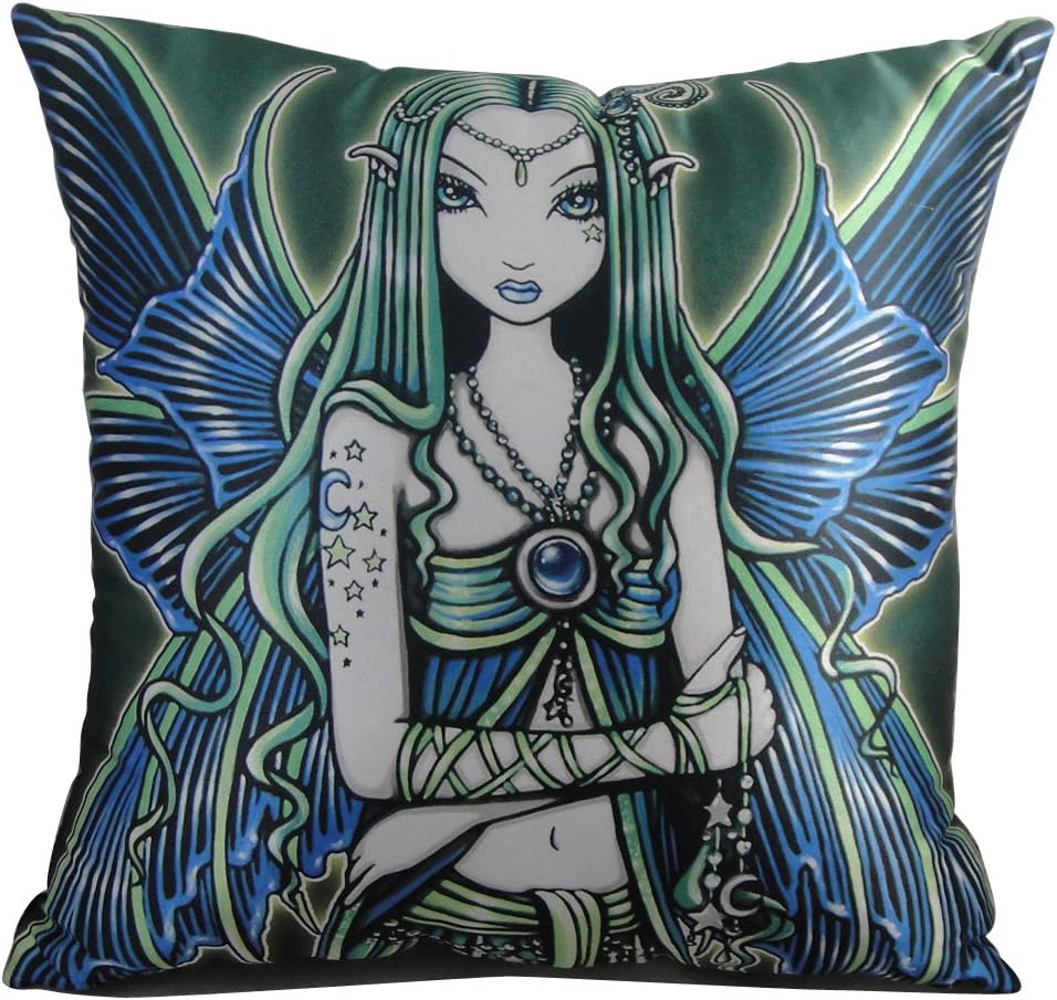 Zoe Fairy Pillow by Myka Jelina 14 1/2" x 14 1/2"