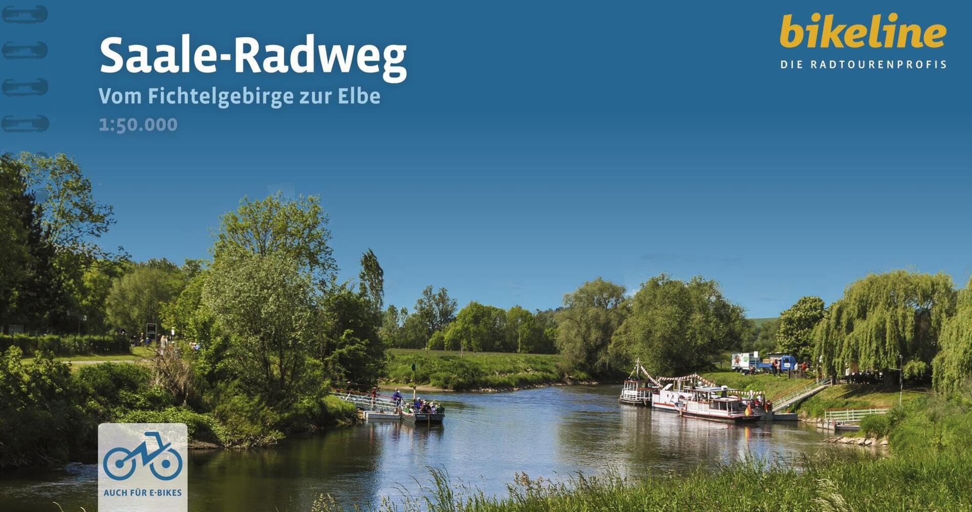 Saale-Radweg: Vom Fichtelgebirge zur Elbe, 1:50.000, 410 km, wetterfest/reißfest, GPS-Tracks Download, LiveUpdate (Bikeline Radtourenbücher)
