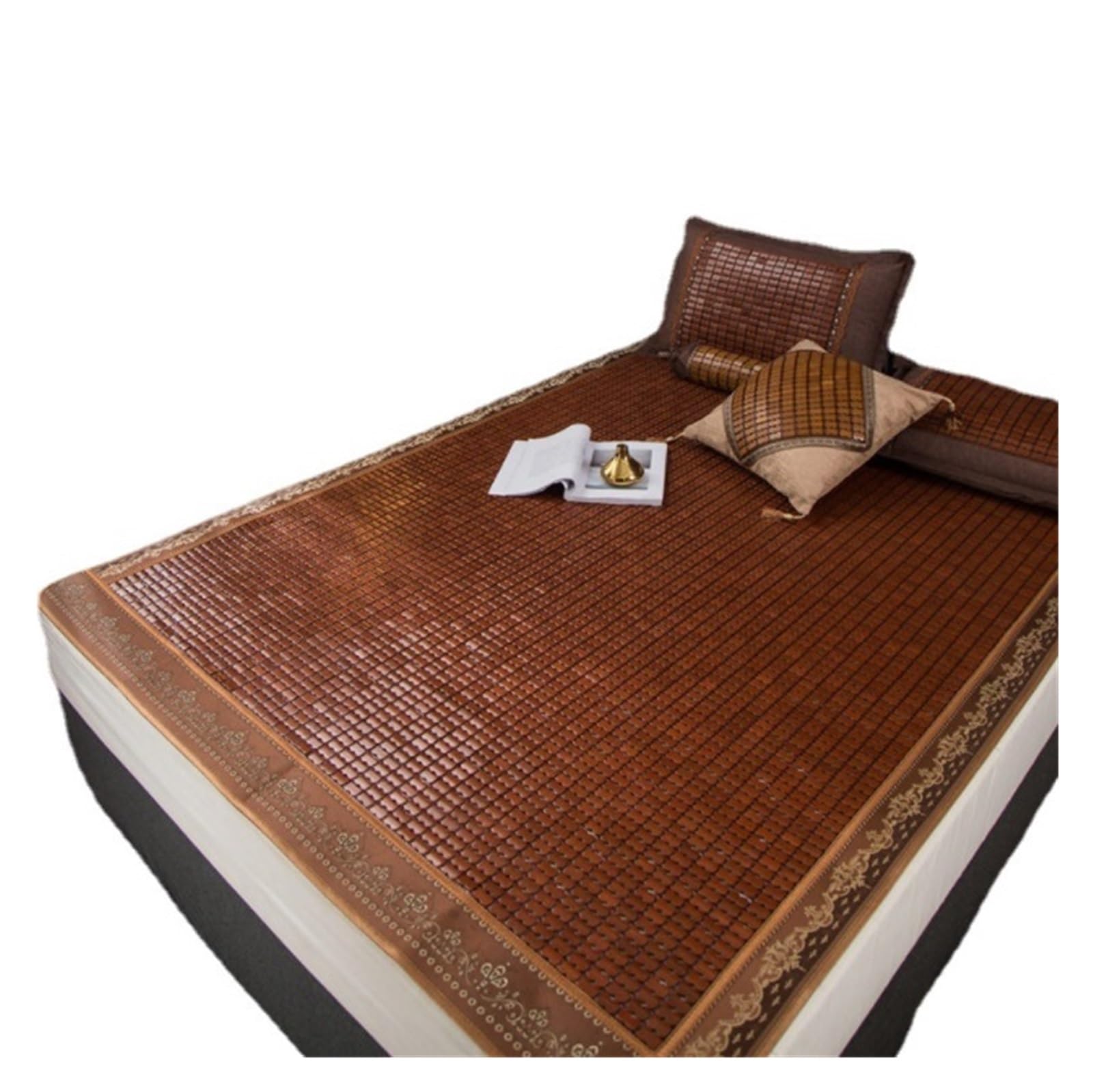 JYBNBBE Mat for Bed Home Rattan Mat Carbonized Bamboo Summer Cool Bed Mattress Eco Friendly Handmade Summer (A W*L:0.9 * 1.9m)