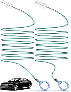 2-Packs Auto Sunroof Drain Cleaning Tool,78 Inch Flexible Drain Brush Pipe Cleaners for Car,Tube Cleaning Brush Slim Drain Dredging Tool Perfect for Car Sunroof,Windshield Wiper Drain Hole