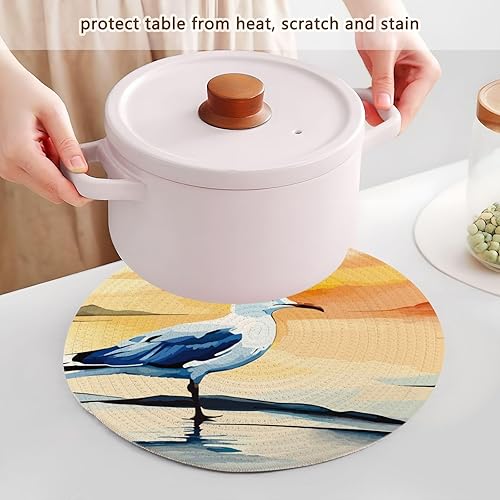 Miniatura 5 de ZRWLUCKY 3 Pcs Trivet Table Runner for Hot Pots and Pans 15in Cotton Thread Weave Heat Resistant Pad for Hot Pot Spoon Rest for Cooking and Baking