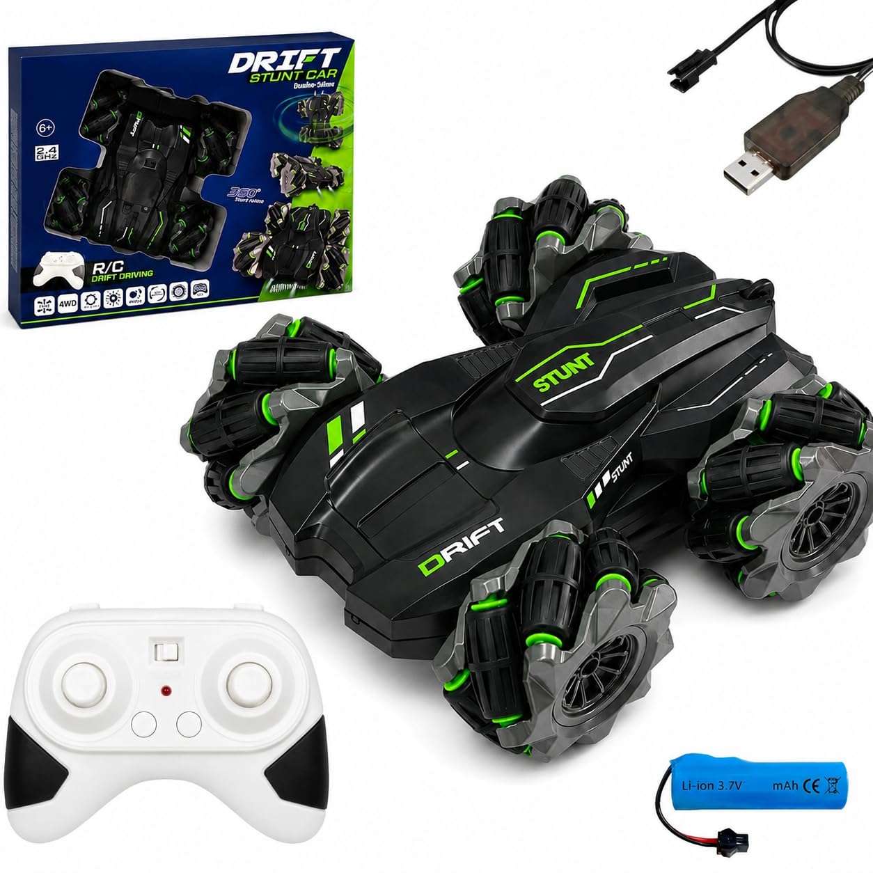EASYMART Remote Control Drift Stunt Car Toy | 1 Year Warranty | 4x4 RC Car for Kids & Adult | High Speed Racing Car|Omni-D...