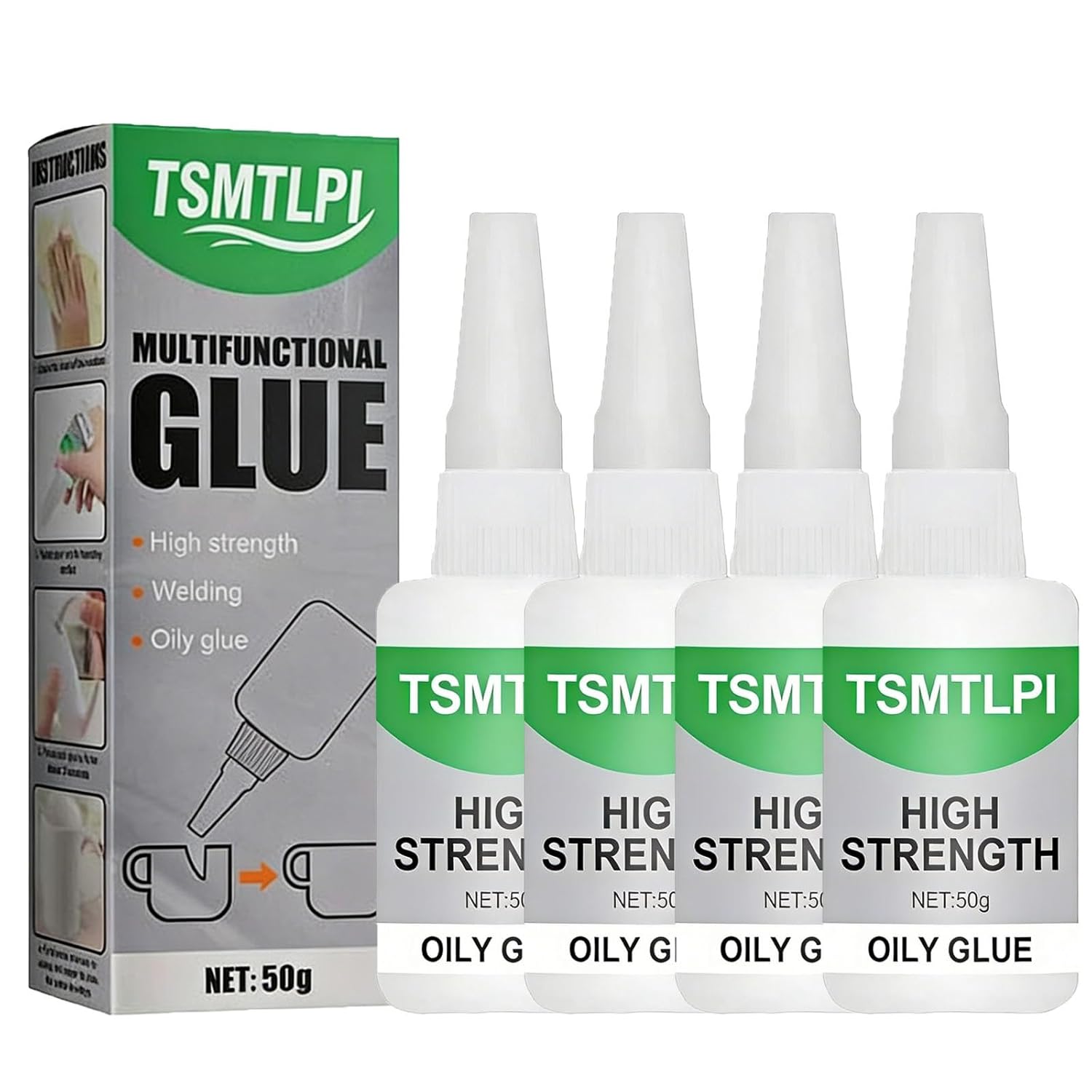 2026 Upgrade Welding High-Strength Oily Glue, Waterproof Powerful Welding Oily Glue, Strong Adhesion, Multipurpose Welding Glues Oily Glues for Metal, Wood, Ceramics, Leather, Glass(4pcs)
