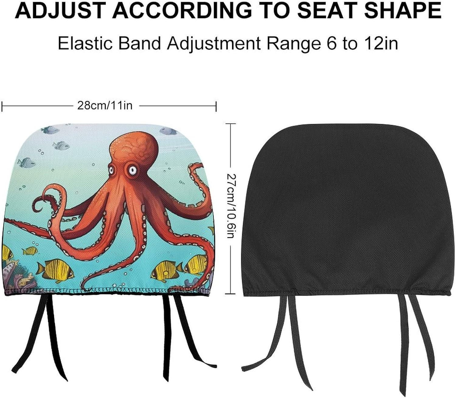 Car Headrest Covers 1 PCS Soft Breathable Car Seat Headrest Protector image 2
