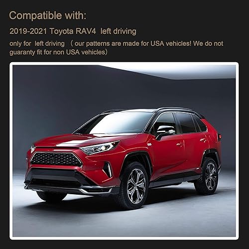 Miniatura 4 de SPEEDWOW Alfombrilla para cubierta de tablero de salpicadero para Toyota RAV4 2019-2024