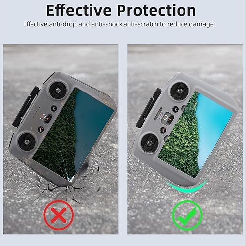 Miniatura 2 de Air 3 Funda protectora de silicona para DJI Mini 4 Pro Air 3 RC 2 Accesorios de control remoto (gris)