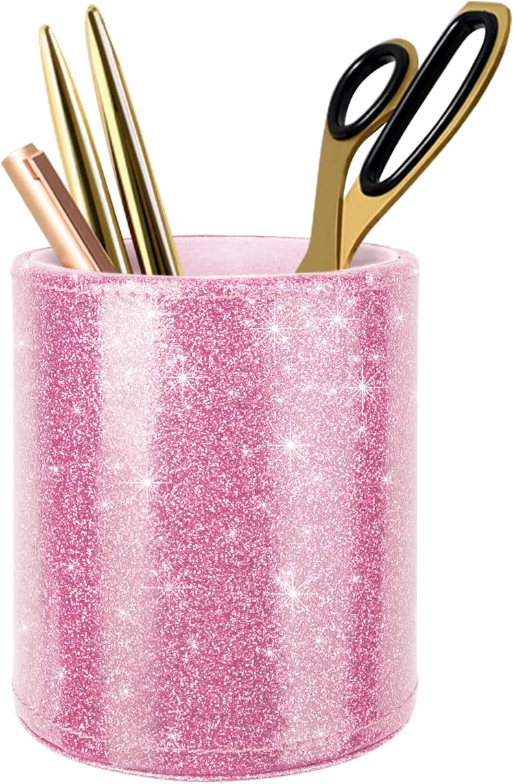 Tavoletta Portablocco In Acrilico Glitter Rosa - Per Donna E Ragazze, Formato A4/Letter, Con Clip Dorata