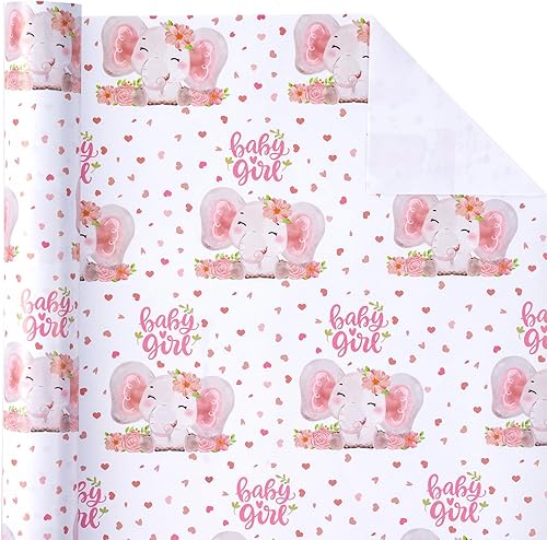 Vista 315 de WRAPAHOLIC Papel de regalo reversible, mini rollo, 17 pulgadas x 33 pies, adorable diseño de gato y azul sólido para cumpleaños, vacaciones