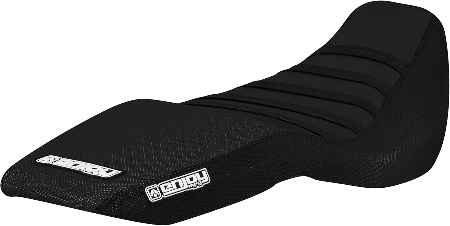 Enjoy Mfg Seat Cover - Compatible with Honda 2016-2021 Grom MSX 125 SEAT Cover (All Black/Color Rib) - #177 (All Black/Black Ribs)