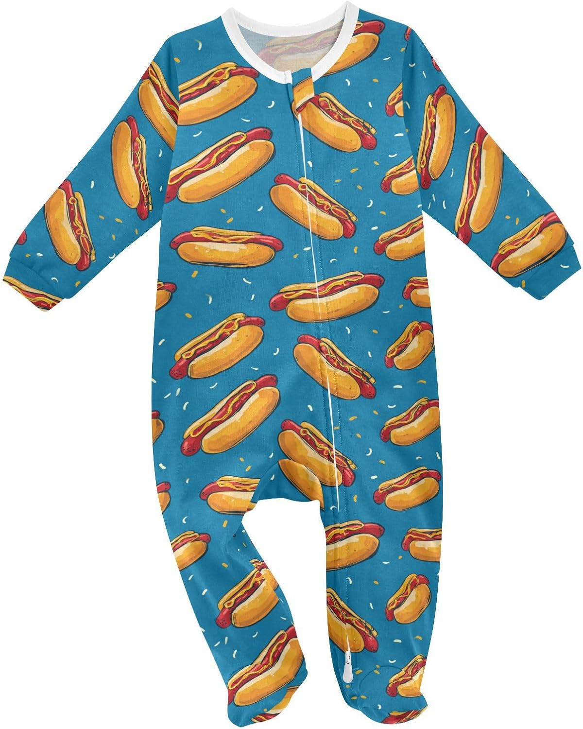 Dussdil Baby One-Piece Footies Newborn Rompers Pajamas Cotton Footed Pjs for Sleep Play Boys Girls