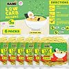 Low Carb Noodles, High Protein 6 x 59g Packs High Fibre, Keto Ramen. Cook Stir fry, Ramen or low carb pasta. Made with Vital wheat gluten flour, so more al-dente than konjac & shirataki noodles