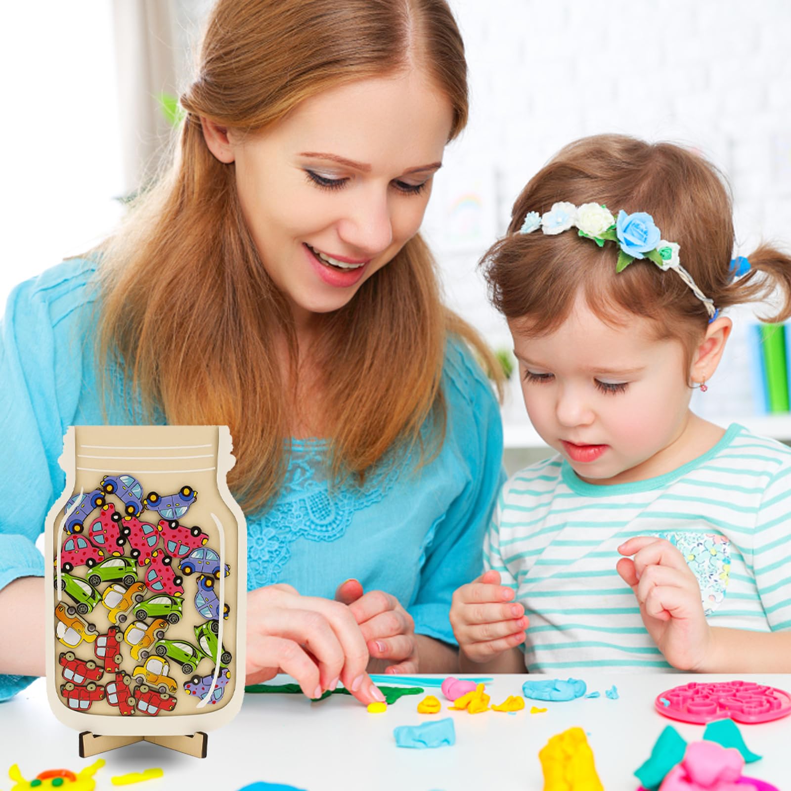 Reward Jars for Children 2 Pack Star Reward Jar System with Colorful Balls and Cars - Image 3