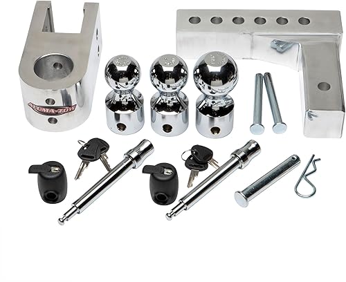 Miniatura 4 de Aluma-Tow Soporte de bola de caída de 6 pulgadas para receptor de 2 pulgadas UT623410