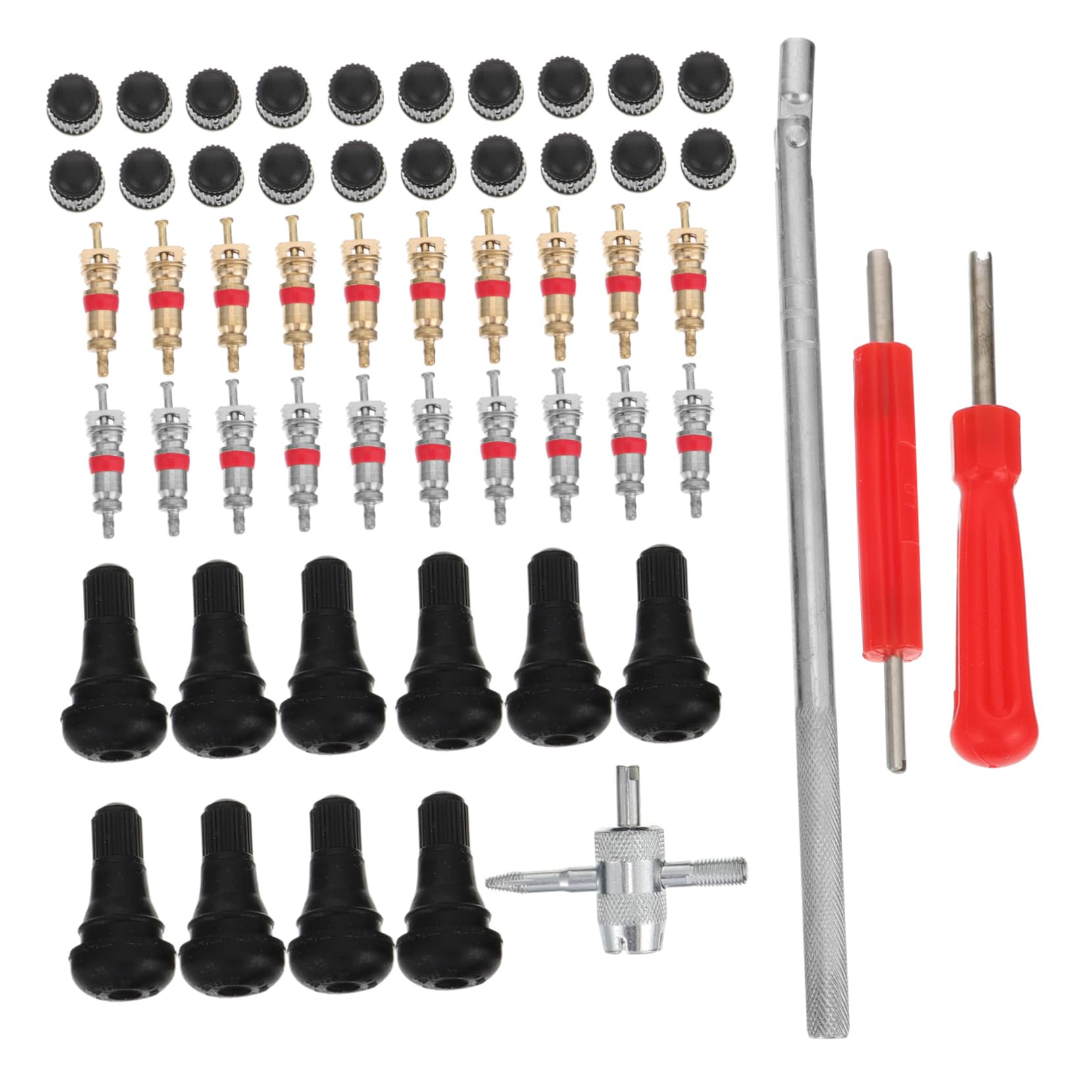 Zerodeko 1 Set Tire Stem Removal Tool Kit Set for Tire Repair Durable Easy Installation Safe Valve Replacement Essential Supplies