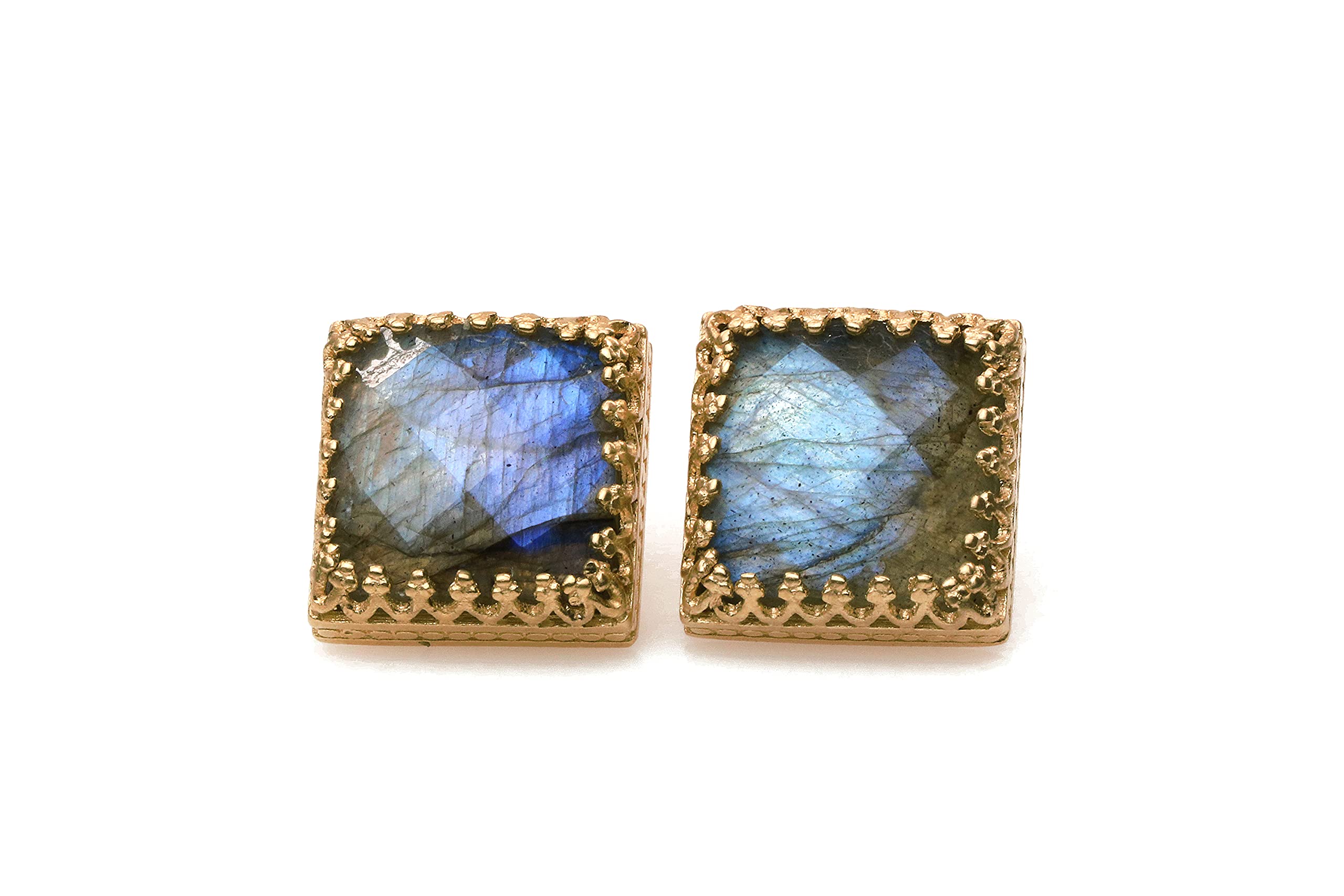 Anemone Gioielli 925 Argento Labradorite Orecchini - Gioielli come Regalo Fidanzamento per Lei, Orecchini Sposa, Orecchini per Tutti i Giorni - con Scatola Regalo
