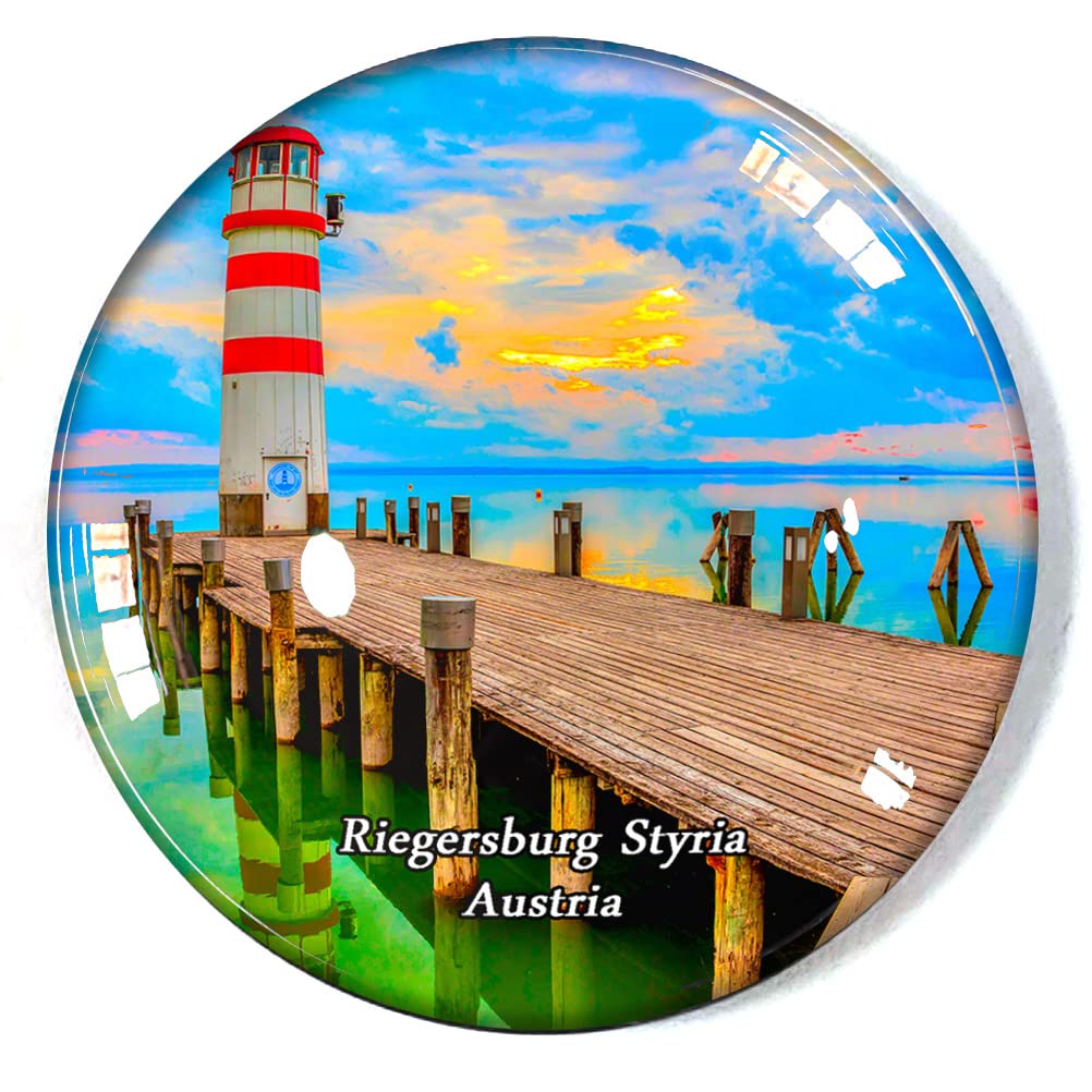 Austria-Bl593 Riegersburg Styria Austria Fridge Magnet Refrigerator Freezer Magnet Souvenir Decoration Magnet Sticker Glass Crafts