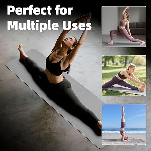 Miniatura 3 de Foldable Yoga Mat, Upgraded Non-Slip Portable Fitness Mat, Waterproof TPE Travel Yoga Mat for Pilates, Gymnastics, Training & Workout, High-Density