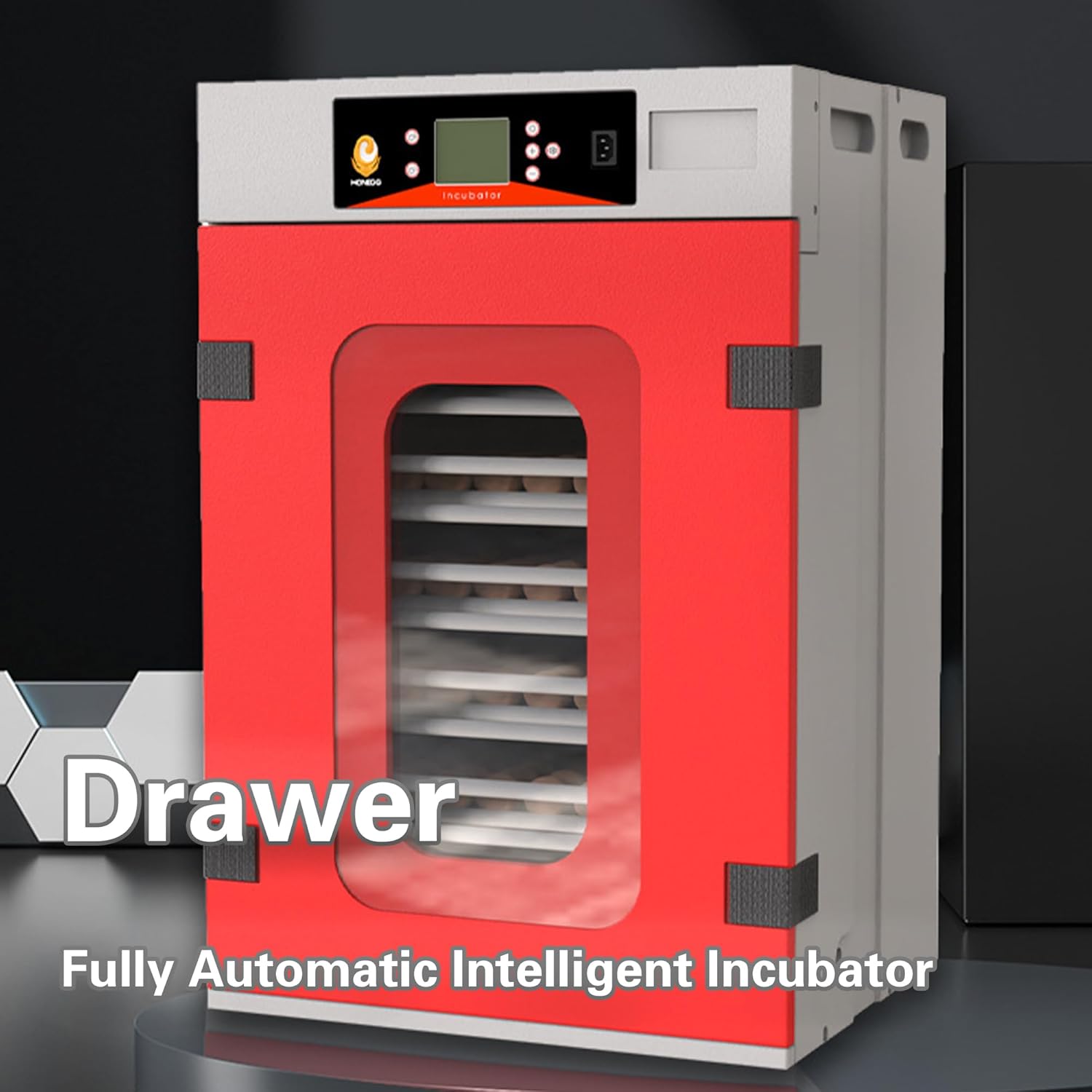 Poultry Breeding Incubator, Automatic Digital Egg Incubator with Temperature Control, 400 Eggs Capacity, 360° Roller Flipping, for Hatching Chicken Duck Goose Quail Birds (400 Pieces)