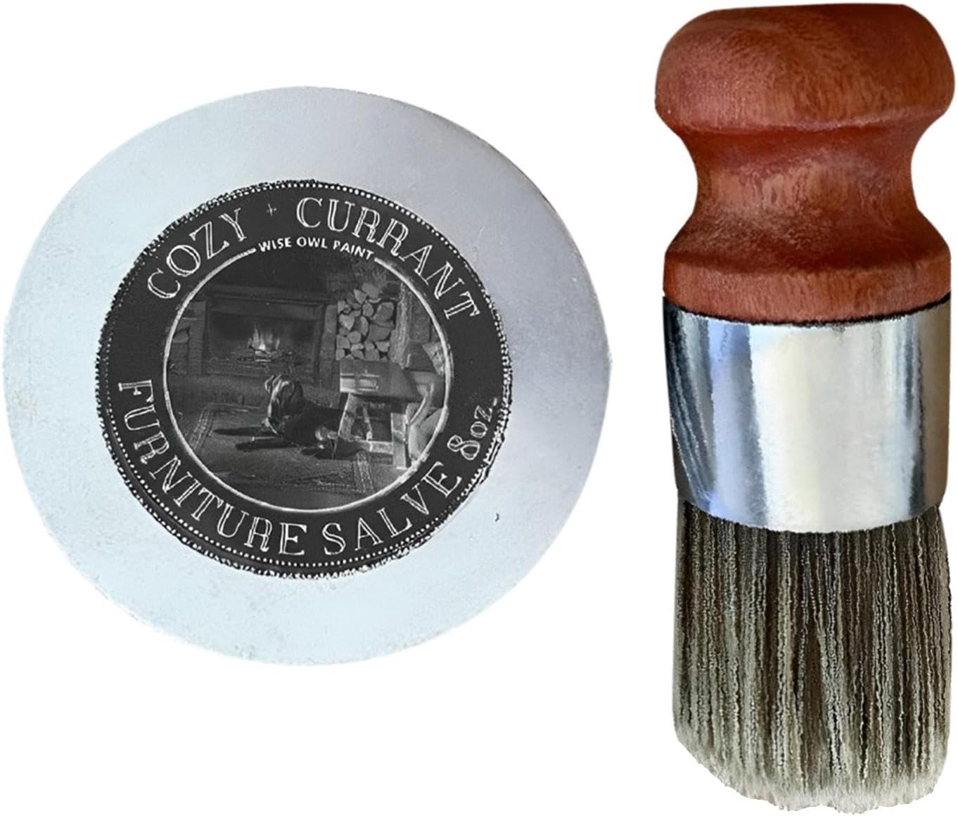 Furniture Leather Salve with Boar Bristle Brush Wise Owl Furniture