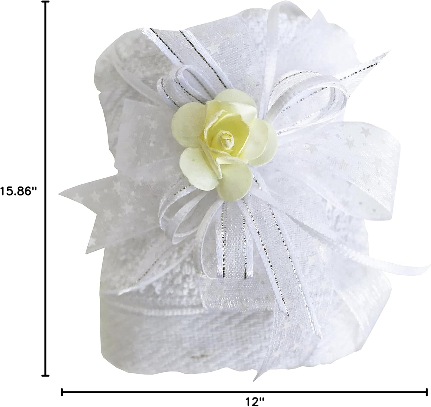 Arcangeles Mexicanos Catholic Baptism Candle Set in a Wooden Box with Towel, Candle, Rosary and Shell for Baby Boys and Girls. Handmade in Mexico