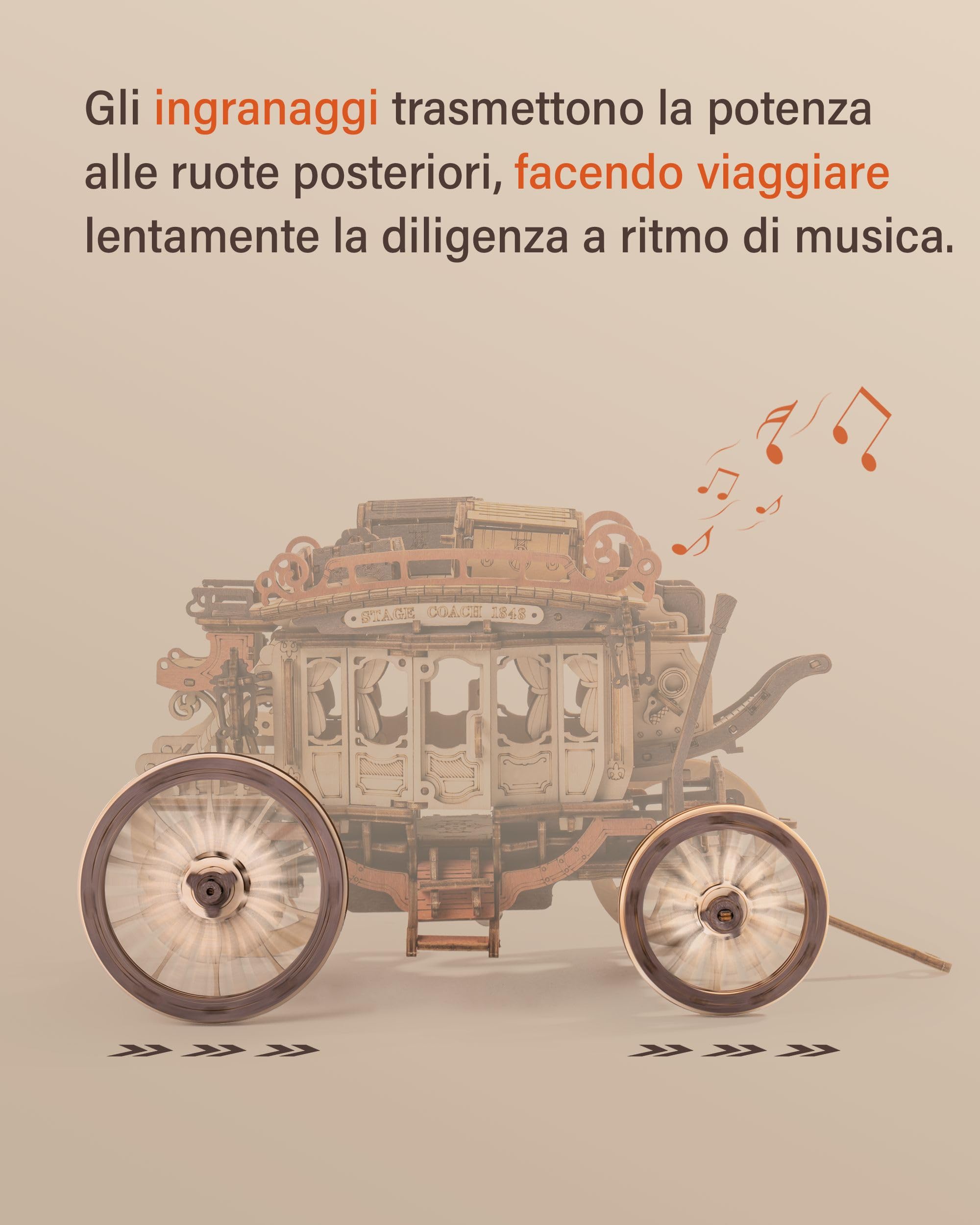 ROBOTIME Puzzle 3D Legno Carillon, Modellismo da Costruire Adulti, Regali per Adolescenti