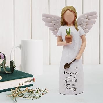 Gardening Gifts for Women, Gift for Gardeners Woman, Garden Gifts Women, Unique Gardening Gift, Garden Angel, Sculpted Hand-Painted Angel Figurine