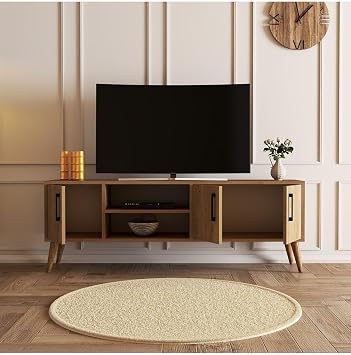 Mezza 1586 Exxen 150 Cm (Wooden Foot) TV Unit Basket
