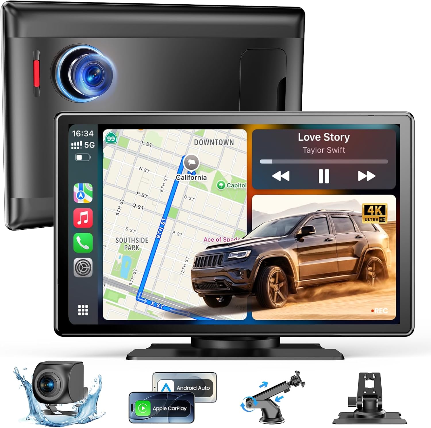 9”HD Carplay Screen for Car...