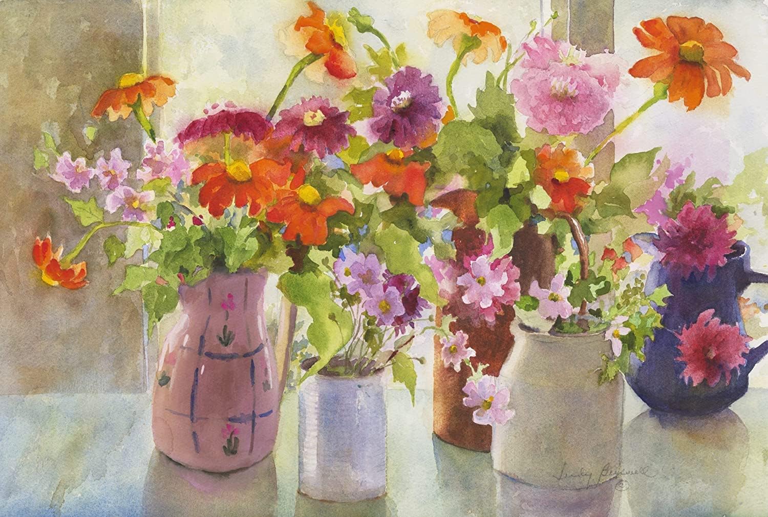 Ledgebay DIY Paint by Numbers Kit for Adults Unframed Canvas: Beginner to Advanced Paint by Numbers Kit - Kits Include Acrylic Paint Set 4 Brushes & Tabletop Easel - October 16" x 20" Unframed