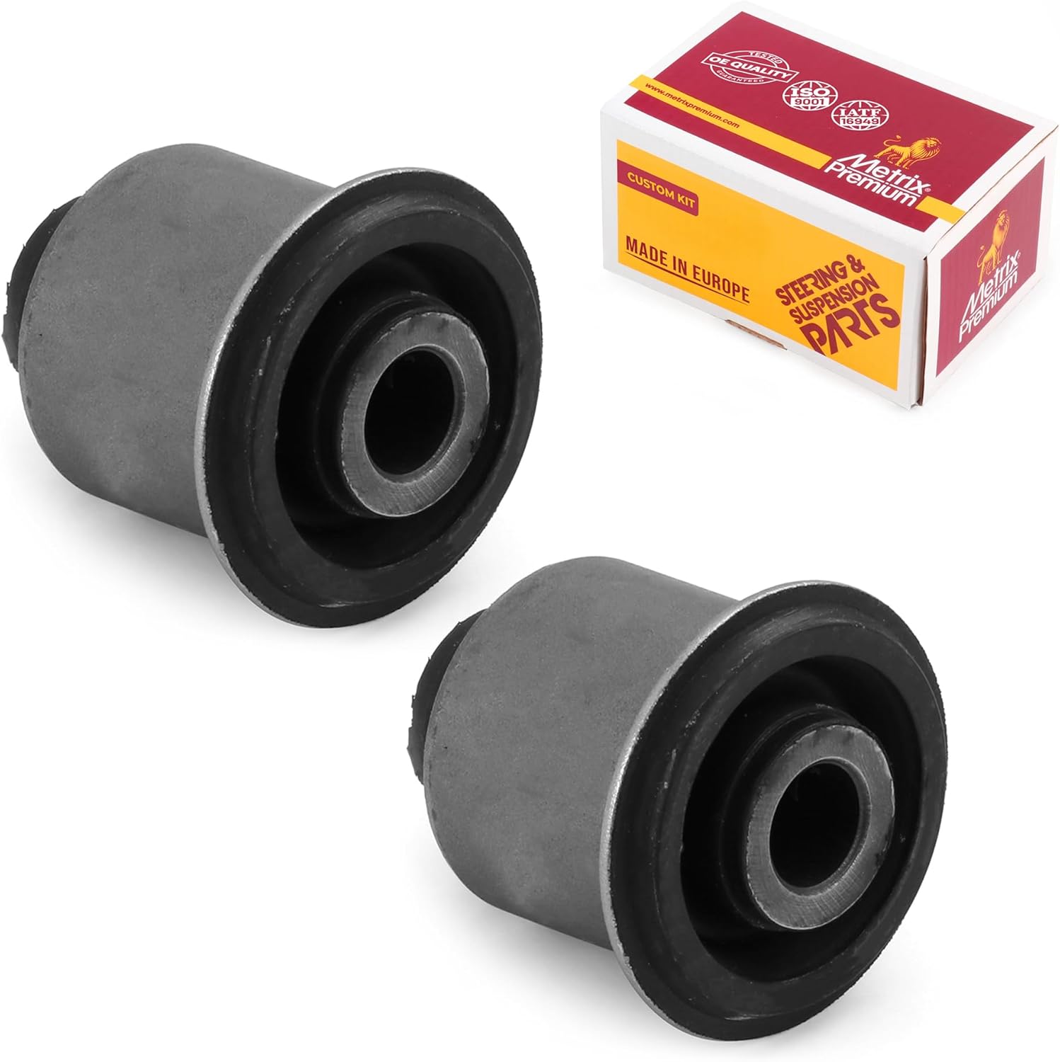 Metrix Premium Chassis Parts - 2 PC Front Upper Control Arm Bushing Kit Fits 16-22 Nissan NP300 Mexico, 16-20 NP300 Frontier, 16-18 Titan XD, 05-20 Armada, 04-13 Infiniti QX56, K200852, Made in Europe