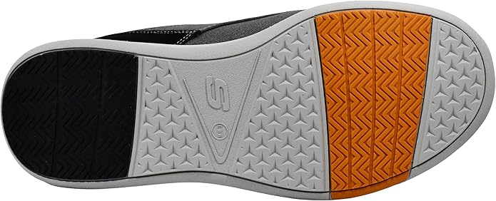 Skechers Men's Relaxed Fit-elent-mosen Boat Shoe, Black, 8.5 X