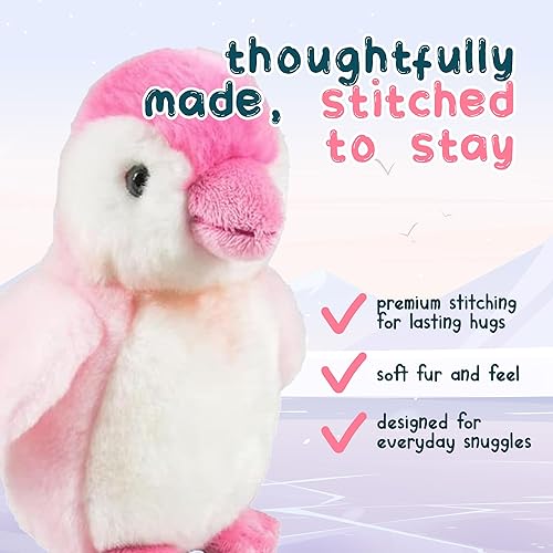 Miniatura 4 de Forest & Twelfth Animal de peluche de 7 a 8 pulgadas, juguete de peluche suave, lindo animal de peluche para niños y niñas, animales de peluche