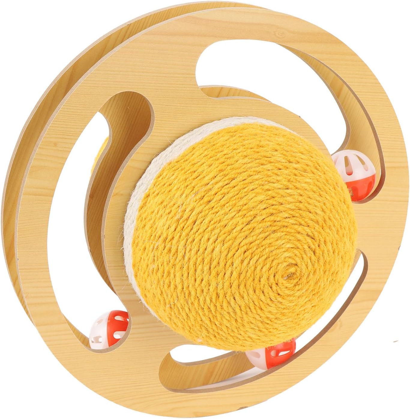 Sisal Cat Scratcher Ball Toy Sisal Cat Scratching Ball Scratcher for Cats with Dense Sturdy Structure Enhanced Exercise Stylish Look for Indoor Home Use