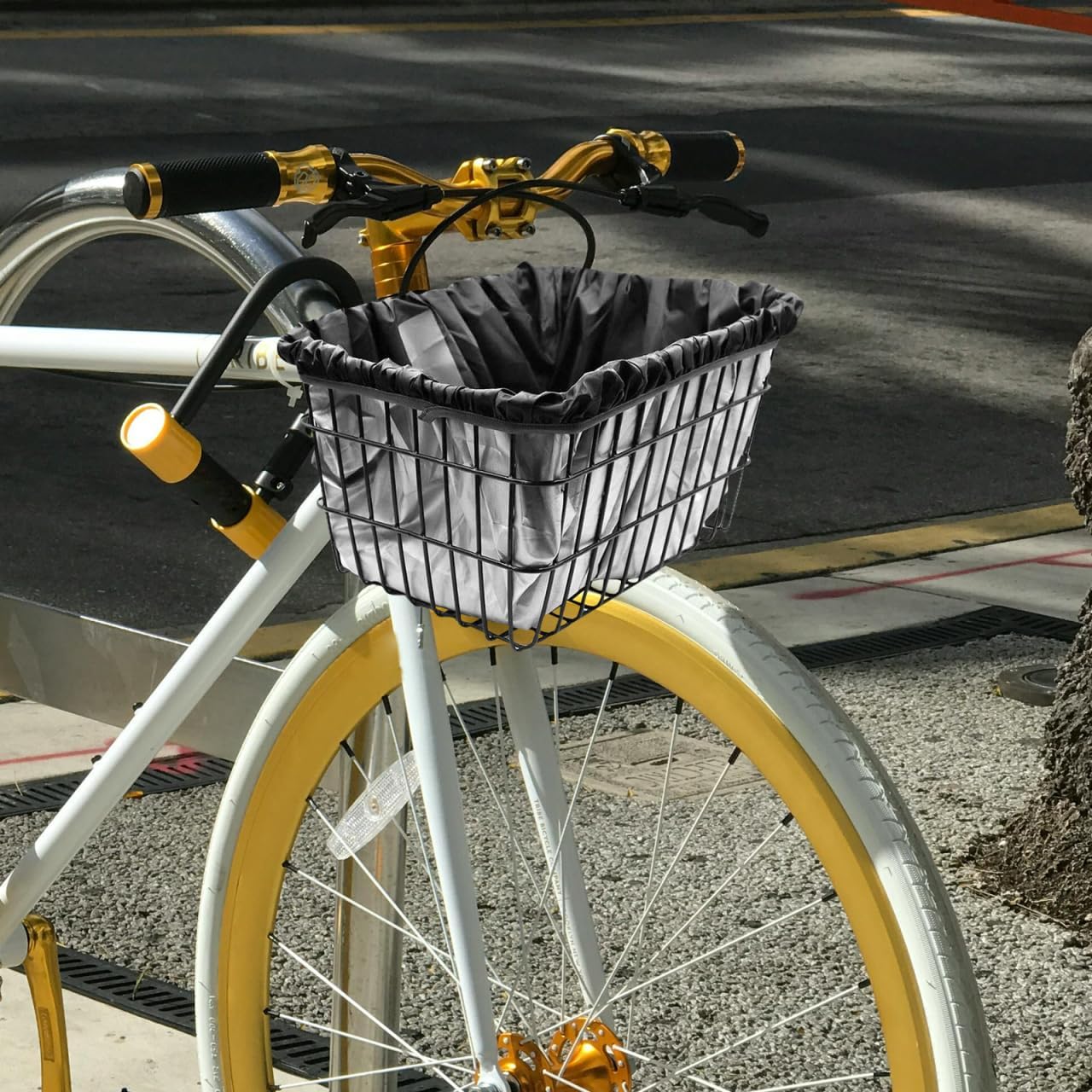Basket Cover Rainproof Oxford Cloth Liner for Front Baskets Rain Sun UV Dust Wind Proof for City Rides and Outdoor Adventures Lightweight | 43*20*20cm for Front Baskets Rain Sun UV Dust Wind Proof for City Rides and Outdoor Adventures Lightweight