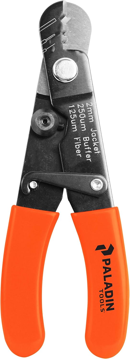 Paladin Tools PA1162 3-Level Mini Fiber Optic Stripper | PA1162 Adjustable Fiber Stripper & Cutter | 2.0-3.0mm Fiber Optic C Cables