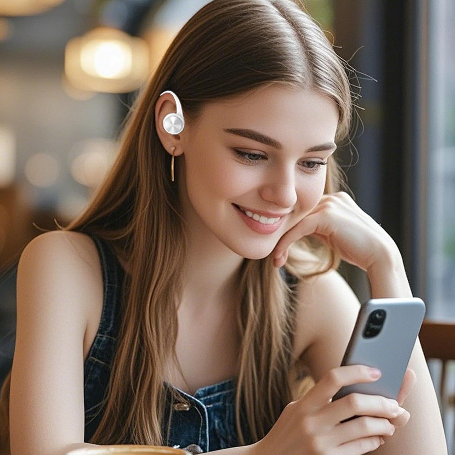 AI Translator Earbuds, Wireless Translation Earbuds, Language Translation Headphones, Multi-Language Translator, Translating Earbuds, Real-Time Language Translator, Wireless Translator, Tran (WHI