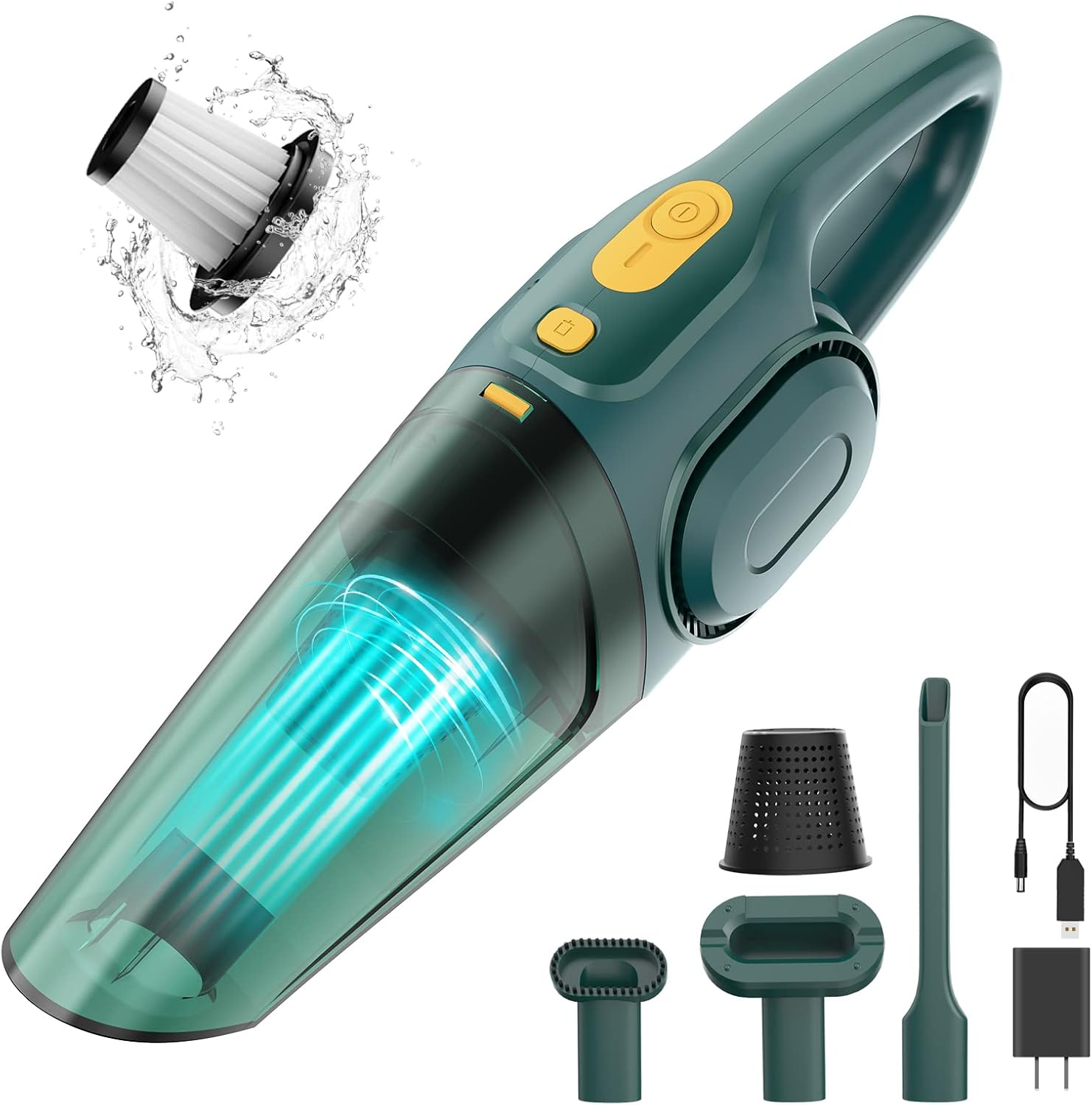 Handheld Vacuum, 8000PA Handheld Vacuum Cordless Strong