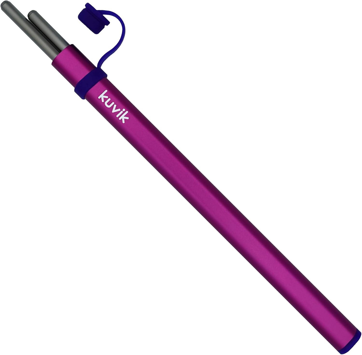 Kuvik Titanium Chopsticks with Magenta Carrying Case - Ultralight and Reusable…
