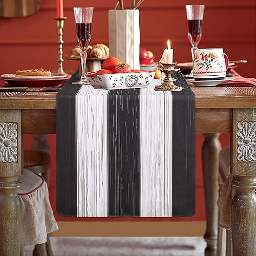 Miniatura 3 de U'Artlines Juego de 6 manteles individuales retro con textura de madera rústica, resistentes a las manchas, impermeables, salvamanteles para platos