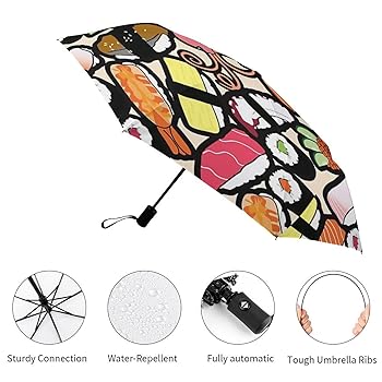 Amazon | 折りたたみ傘 寿司 すし 日傘 折り畳み傘 メンズ