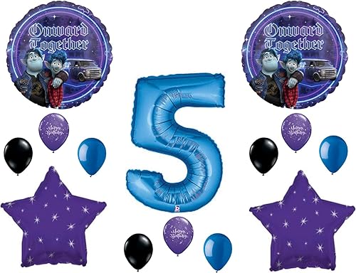 Globos de decoración para fiesta de cumpleaños número 5, película de Disney